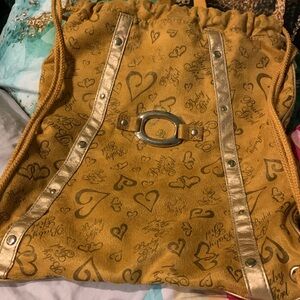 Vintage baby girl back pack